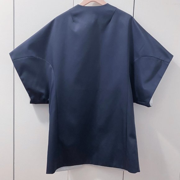 *SOLD* Kenzo navy kimono oversized coat runway piece - Picture 5 of 11